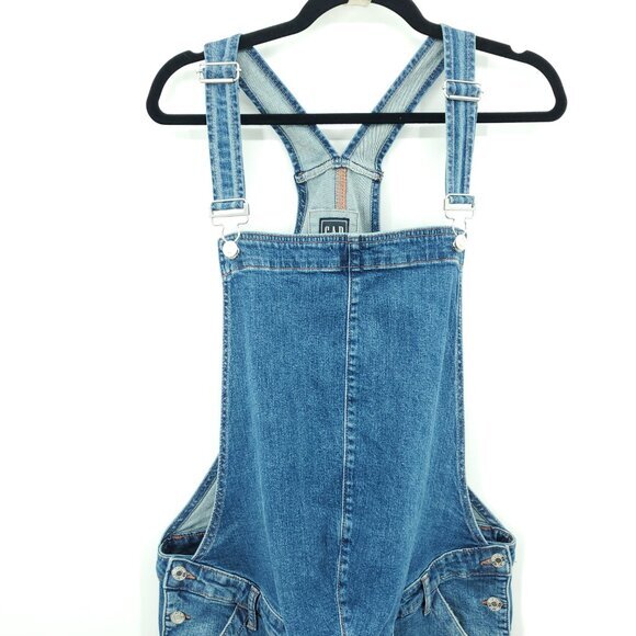 GAP Maternity Overalls Straight Leg XL Medium Indigo Blue - Picture 4 of 14